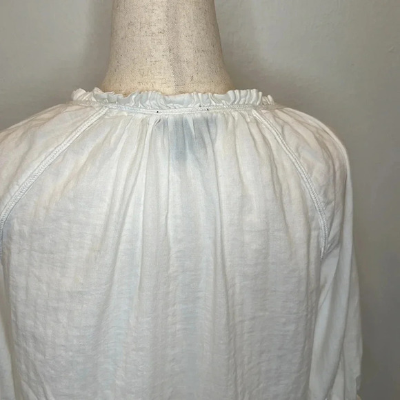 PAIGE BUTTON DOWN COTTON BLOUSE - Picture 7 of 9